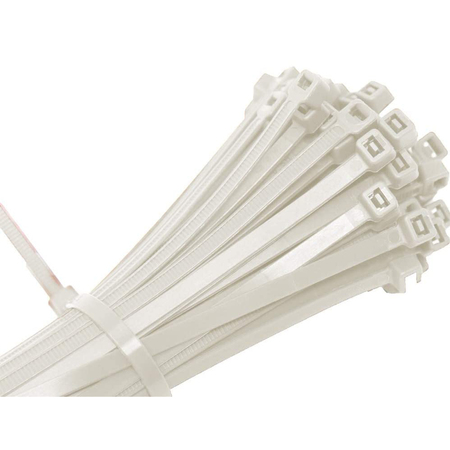 Us Cable Ties Cable Tie, 6", 18 lb, Natural Nylon, 1000 Pack LD6N1000